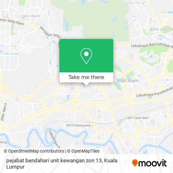 pejabat bendahari unit kewangan zon 13 map