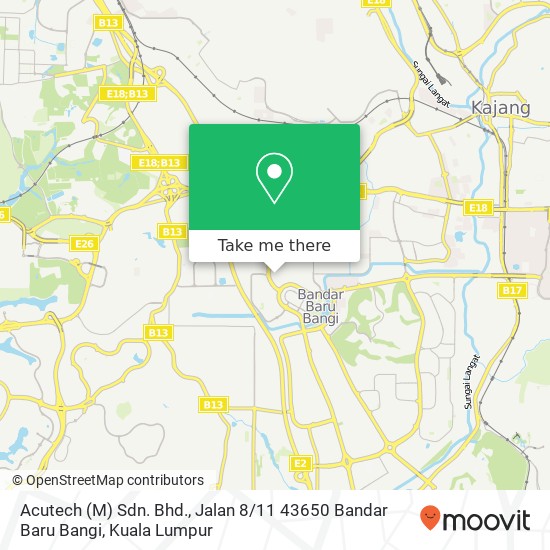 Acutech (M) Sdn. Bhd., Jalan 8 / 11 43650 Bandar Baru Bangi map