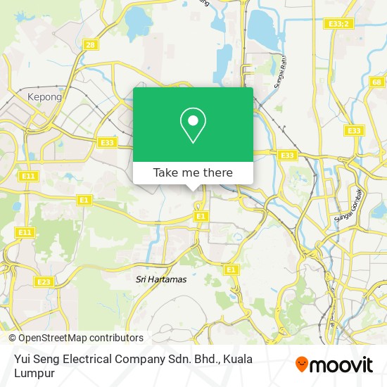 Yui Seng Electrical Company Sdn. Bhd. map