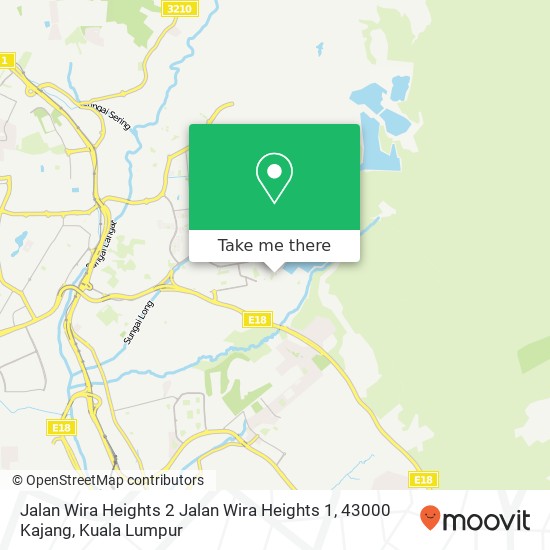 Peta Jalan Wira Heights 2 Jalan Wira Heights 1, 43000 Kajang