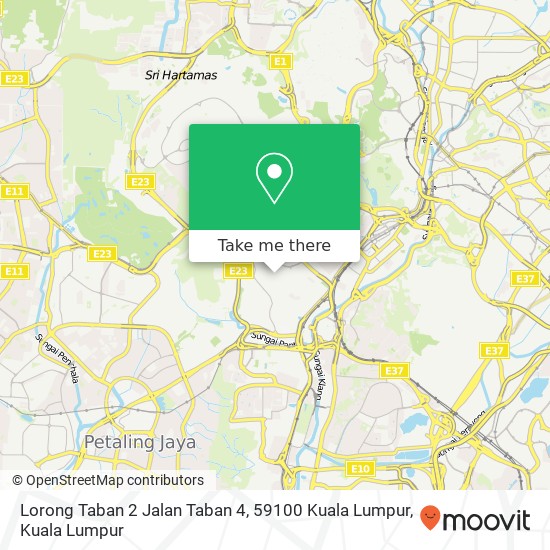 Peta Lorong Taban 2 Jalan Taban 4, 59100 Kuala Lumpur