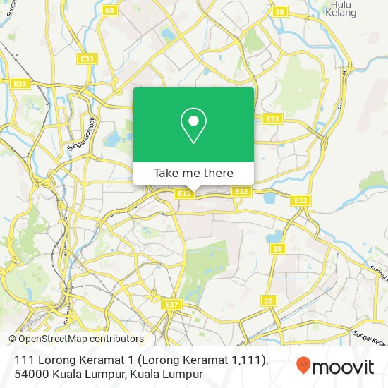 111 Lorong Keramat 1 (Lorong Keramat 1,111), 54000 Kuala Lumpur map