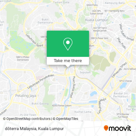 Peta dōterra Malaysia