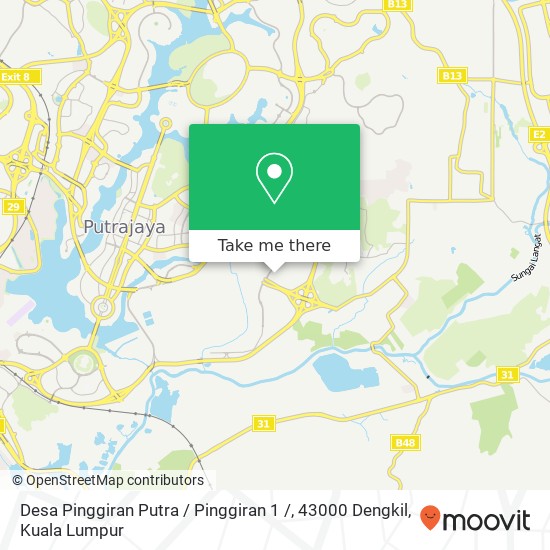 Desa Pinggiran Putra / Pinggiran 1 /, 43000 Dengkil map