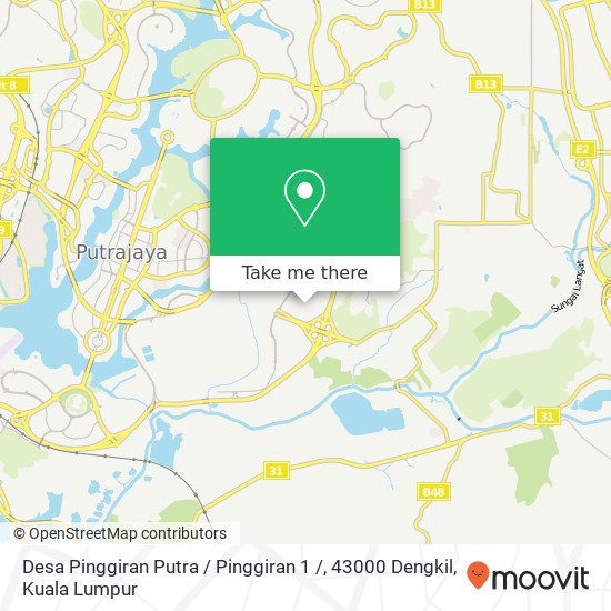 Desa Pinggiran Putra / Pinggiran 1 /, 43000 Dengkil map