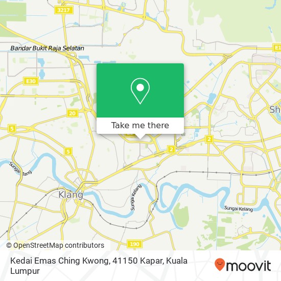 Kedai Emas Ching Kwong, 41150 Kapar map