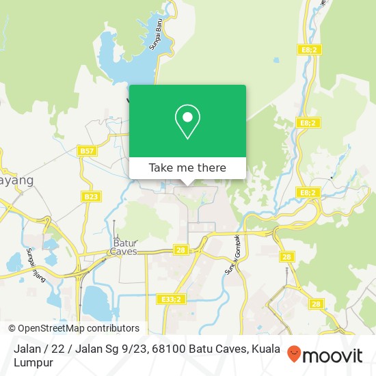 Jalan / 22 / Jalan Sg 9 / 23, 68100 Batu Caves map