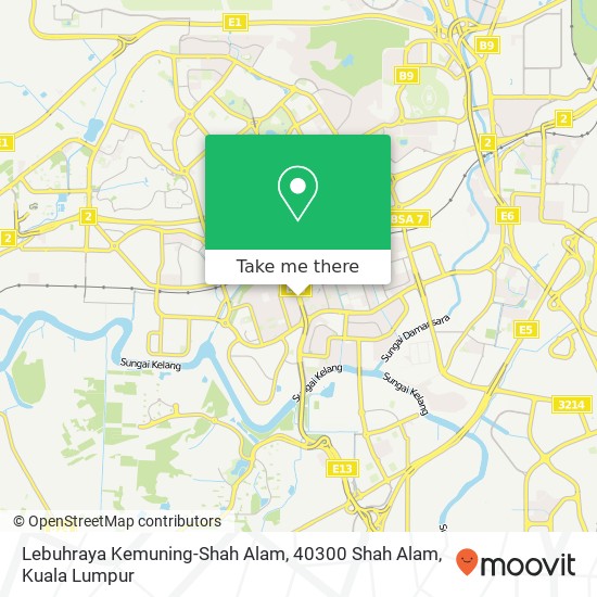 Peta Lebuhraya Kemuning-Shah Alam, 40300 Shah Alam