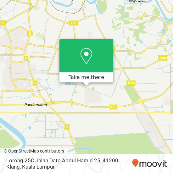 Peta Lorong 25C Jalan Dato Abdul Hamid 25, 41200 Klang