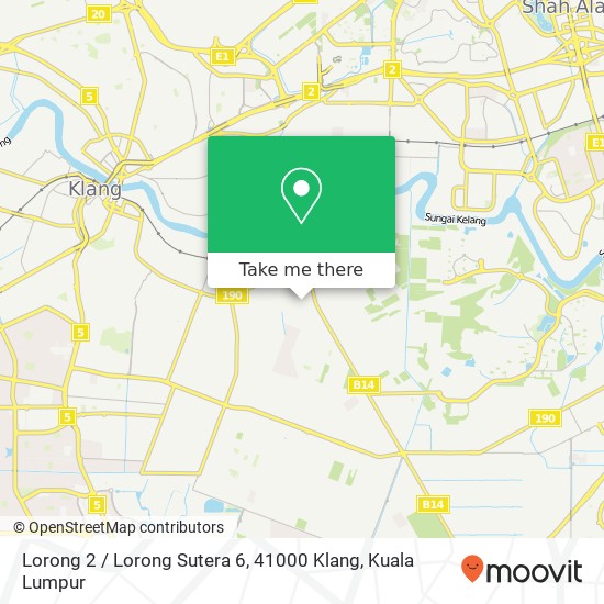 Peta Lorong 2 / Lorong Sutera 6, 41000 Klang