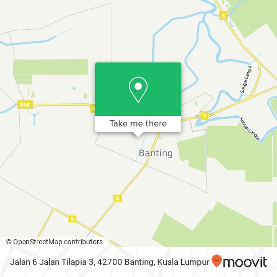 Peta Jalan 6 Jalan Tilapia 3, 42700 Banting