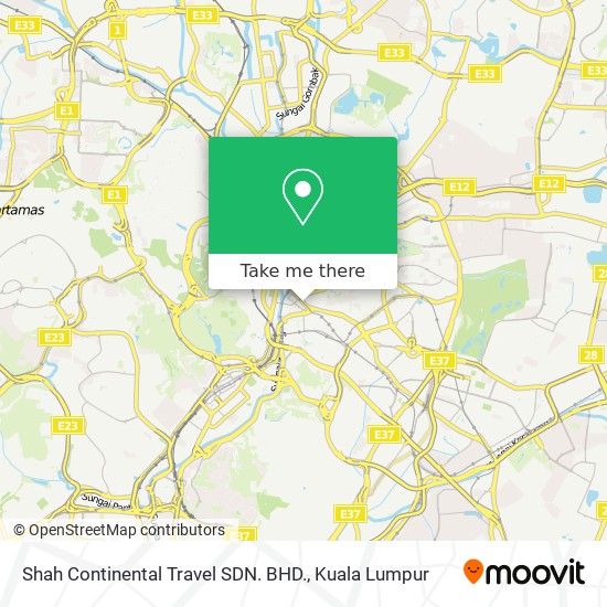 Shah Continental Travel SDN. BHD. map
