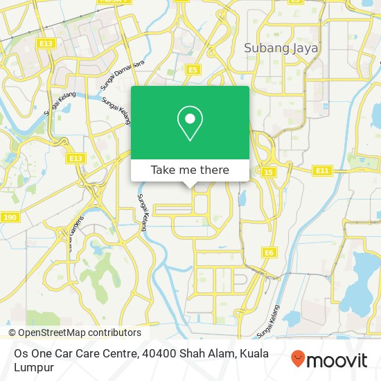 Os One Car Care Centre, 40400 Shah Alam map