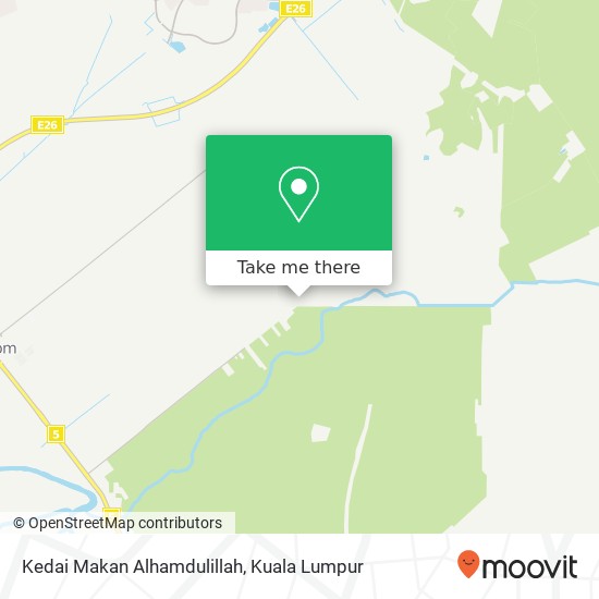 Peta Kedai Makan Alhamdulillah, Jalan Aman 42700 Jenjarom