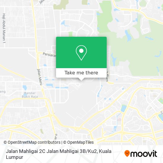 Peta Jalan Mahligai 2C Jalan Mahligai 3B / Ku2