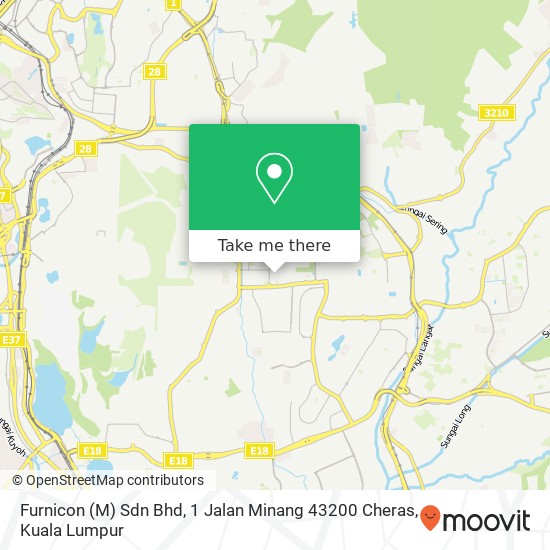 Furnicon (M) Sdn Bhd, 1 Jalan Minang 43200 Cheras map