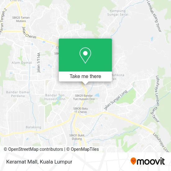 Keramat Mall map