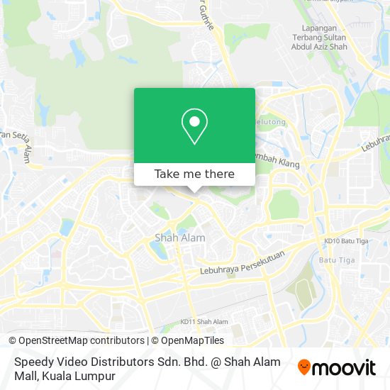 Speedy Video Distributors Sdn. Bhd. @ Shah Alam Mall map
