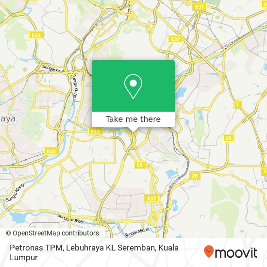 Petronas TPM, Lebuhraya KL Seremban map