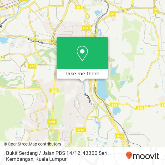 Bukit Serdang / Jalan PBS 14 / 12, 43300 Seri Kembangan map