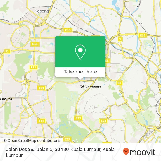 Jalan Desa @ Jalan 5, 50480 Kuala Lumpur map