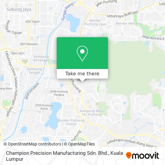 Champion Precision Manufacturing Sdn. Bhd. map