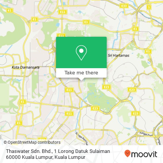 Thaswater Sdn. Bhd., 1 Lorong Datuk Sulaiman 60000 Kuala Lumpur map