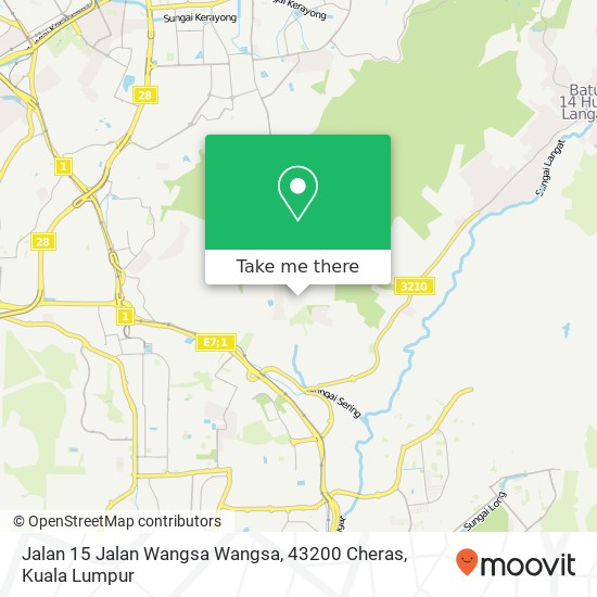 Jalan 15 Jalan Wangsa Wangsa, 43200 Cheras map