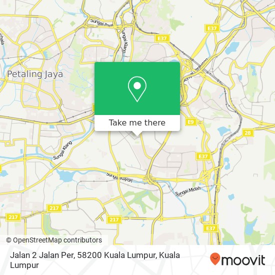 Jalan 2 Jalan Per, 58200 Kuala Lumpur map