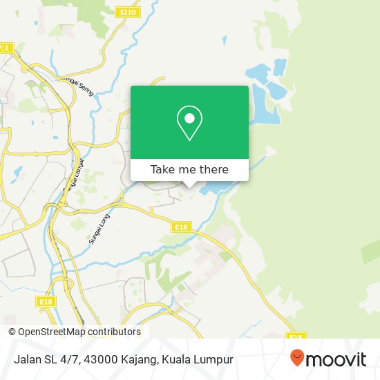 Peta Jalan SL 4/7, 43000 Kajang