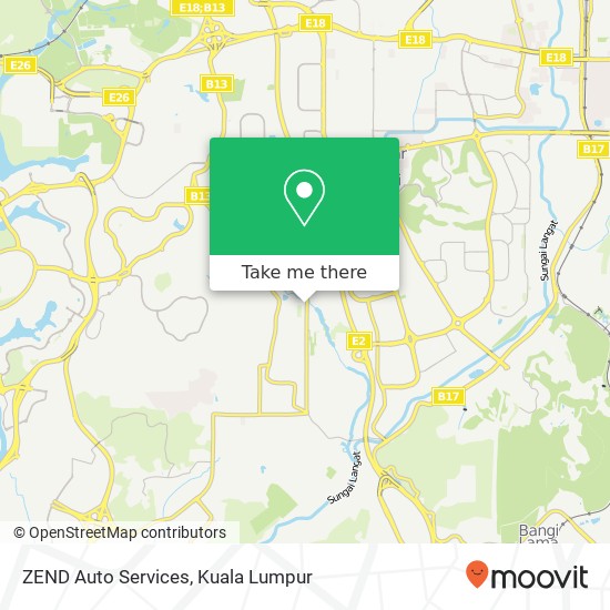 ZEND Auto Services map