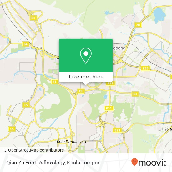 Qian Zu Foot Reflexology map