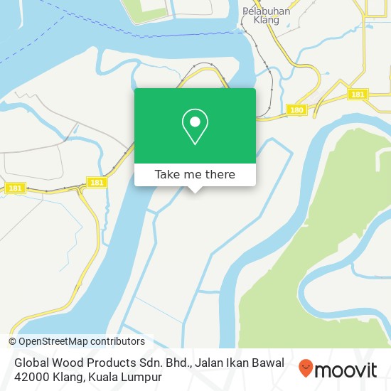 Global Wood Products Sdn. Bhd., Jalan Ikan Bawal 42000 Klang map