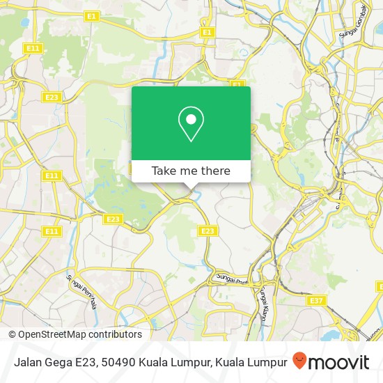Jalan Gega E23, 50490 Kuala Lumpur map