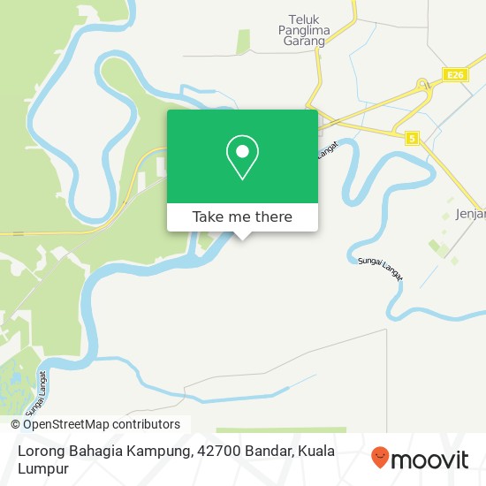 Peta Lorong Bahagia Kampung, 42700 Bandar