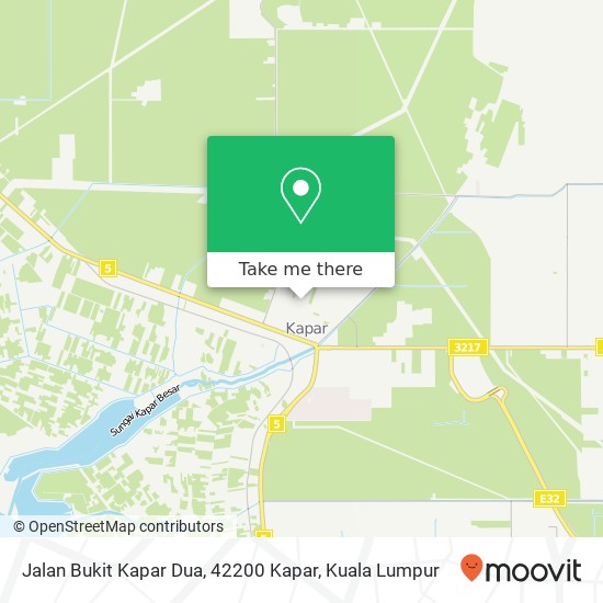 Peta Jalan Bukit Kapar Dua, 42200 Kapar