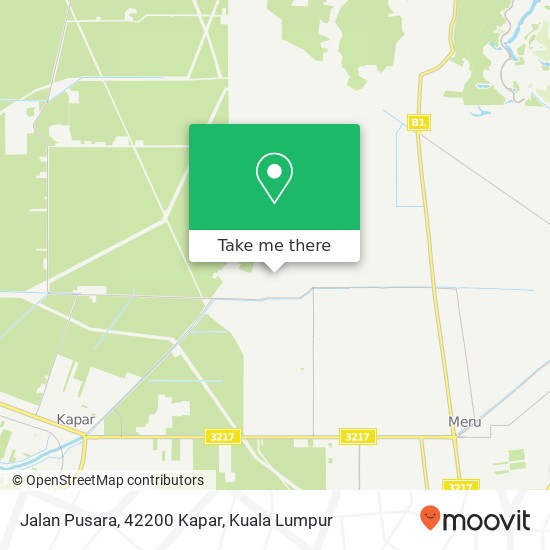 Peta Jalan Pusara, 42200 Kapar