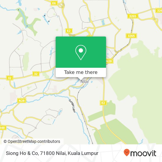 Siong Ho & Co, 71800 Nilai map