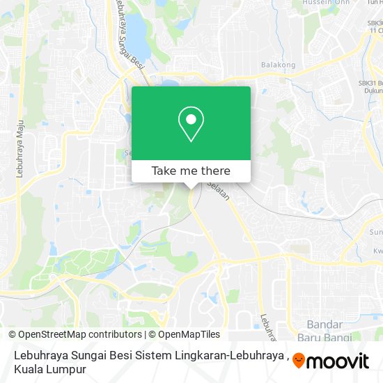 Lebuhraya Sungai Besi Sistem Lingkaran-Lebuhraya map