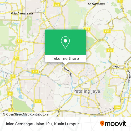 Jalan Semangat Jalan 19 / map