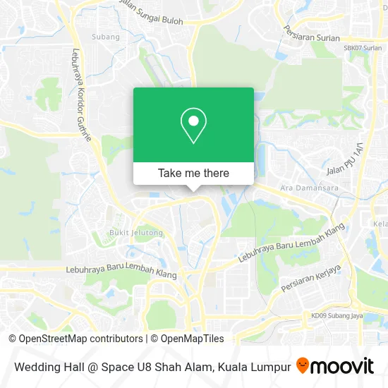 Wedding Hall @ Space U8 Shah Alam map