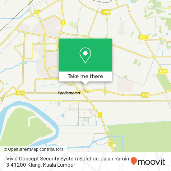 Vivid Concept Security System Solution, Jalan Ramin 3 41200 Klang map
