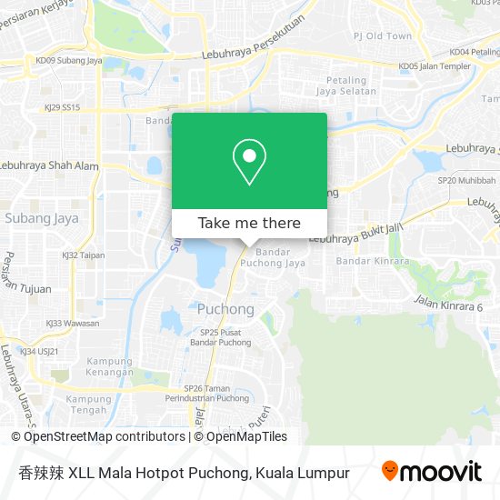 香辣辣 XLL Mala Hotpot Puchong map