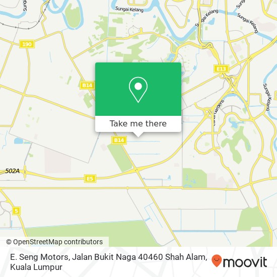 E. Seng Motors, Jalan Bukit Naga 40460 Shah Alam map