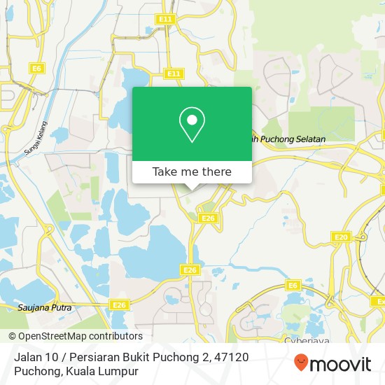 Jalan 10 / Persiaran Bukit Puchong 2, 47120 Puchong map