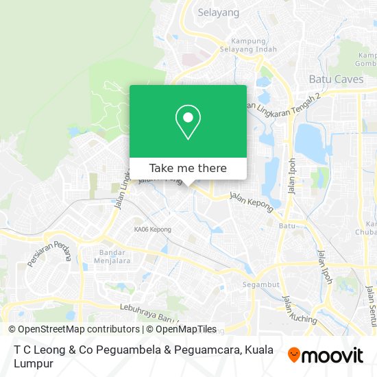 T C Leong & Co Peguambela & Peguamcara map