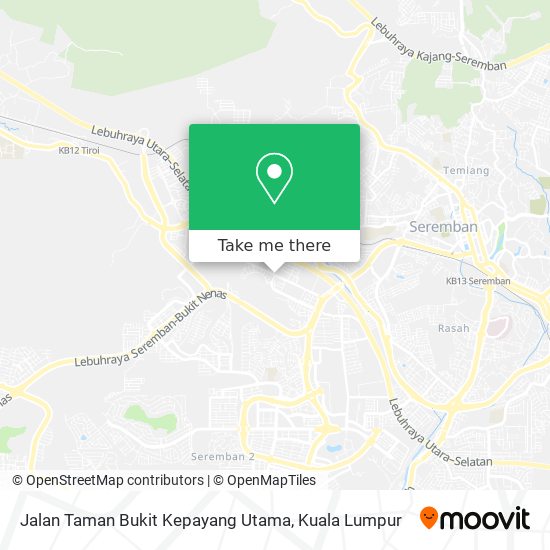 Peta Jalan Taman Bukit Kepayang Utama