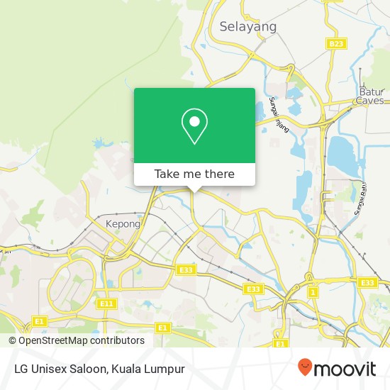 LG Unisex Saloon map