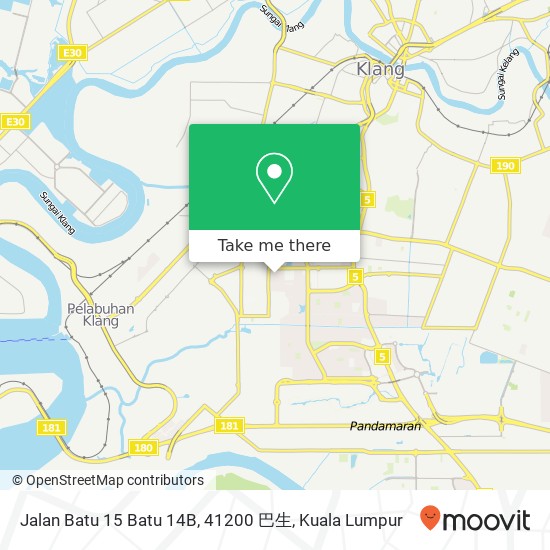 Jalan Batu 15 Batu 14B, 41200 巴生 map