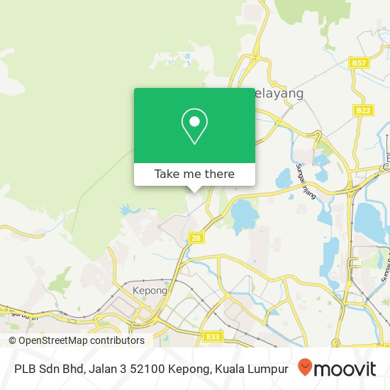 PLB Sdn Bhd, Jalan 3 52100 Kepong map